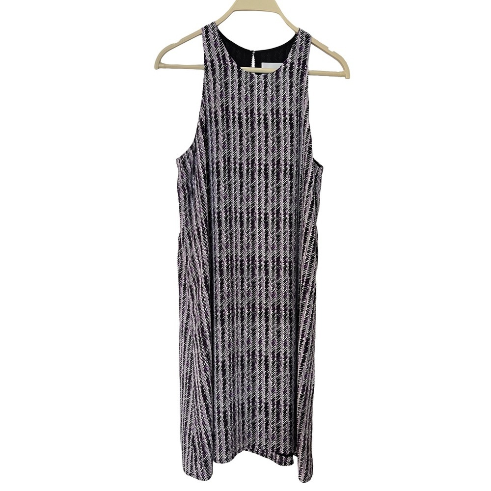 Amour‎ Vert silk dress sleeveless print size small